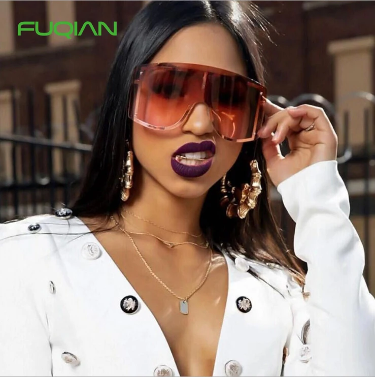 

2020 Wholesale Oversized Plastic Material Women luxury eyeglasses Exaggerate Square Sun Glasses Big Frame Ladies Sunglasses, Any colors is available