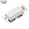 Barep YGD-002 Model American 2 Gang 1 Way Electric Switch Wall