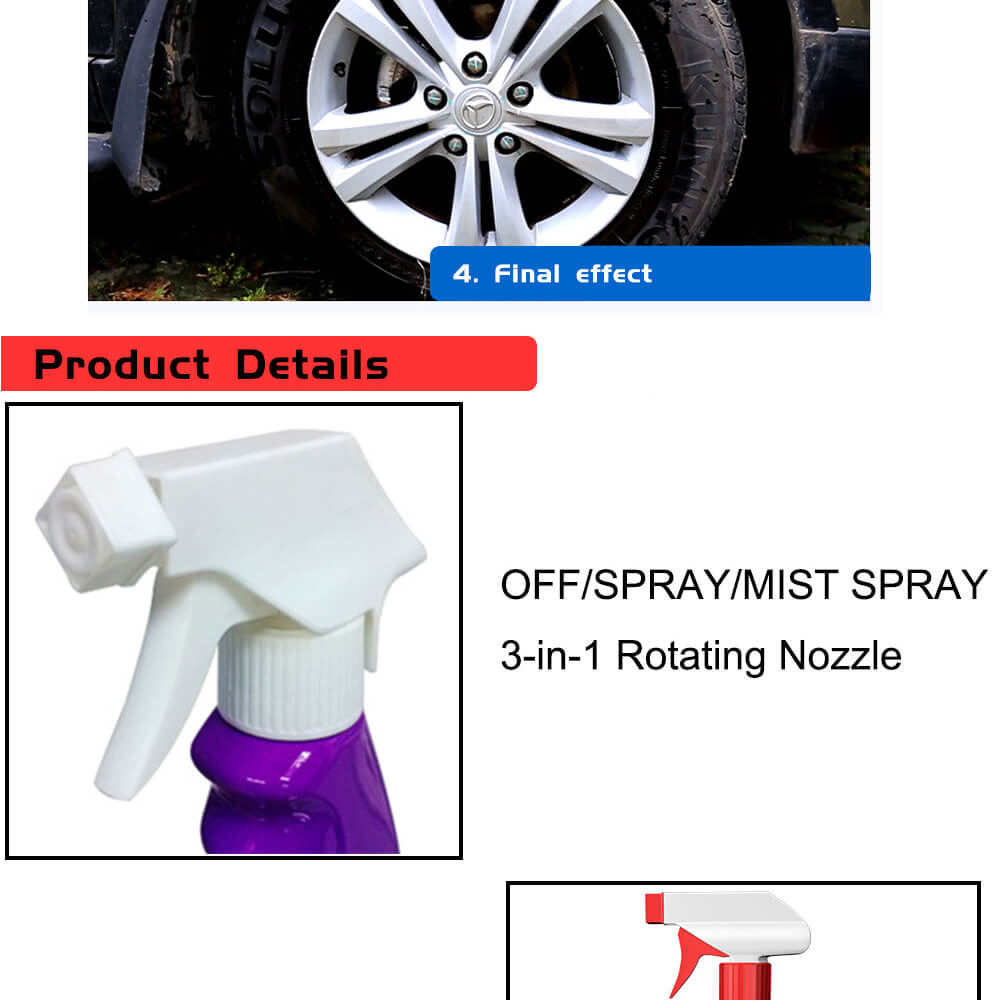 New Environmental Friendly Formula Msds Super And Strong Cleaning Deep Wheel Rim Liquid All
