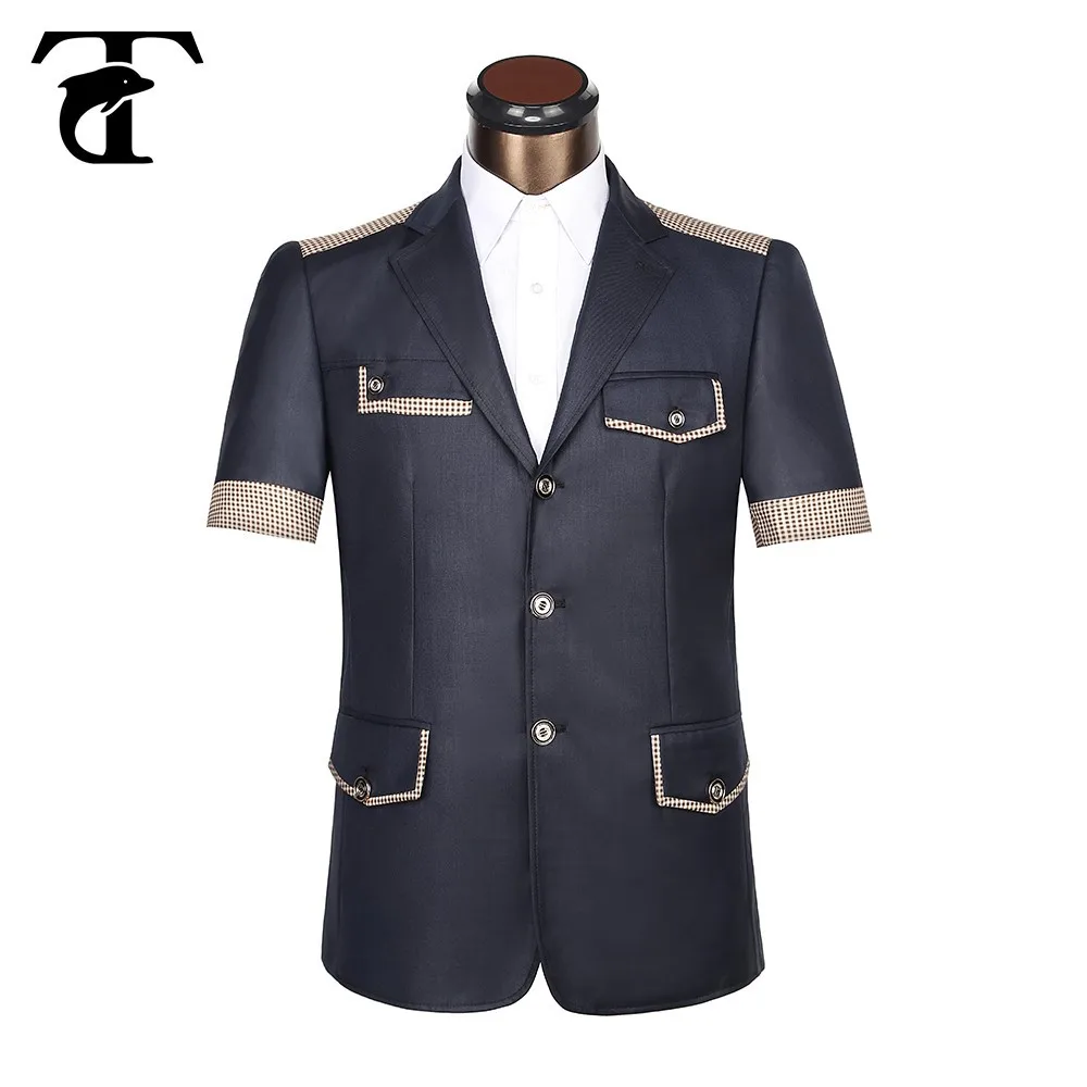 

Blue suit custom design safari suit for men