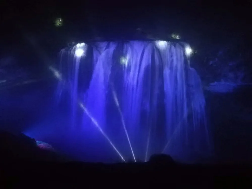 Waterfall Fountain With LED Lights