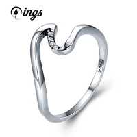 

2019 Popular Selling Wave Ring Qings 925 Sterling Silver Ring With Fashional Style