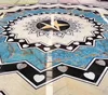 Blue onyx marble water jet medallion tiles