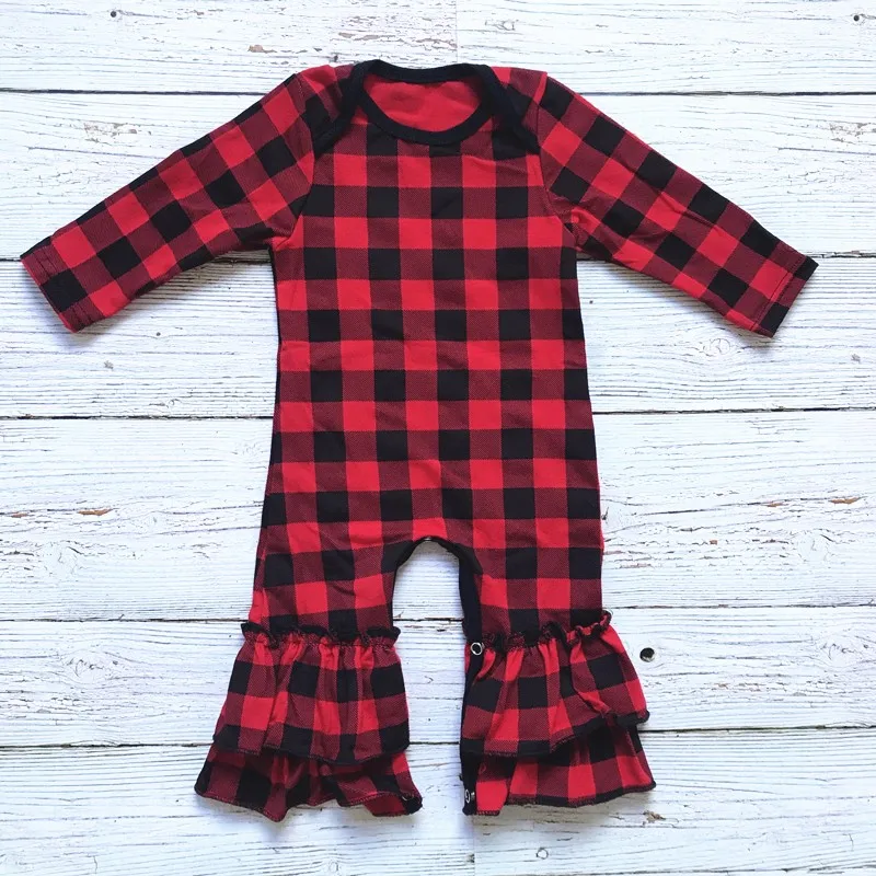 tartan baby onesie