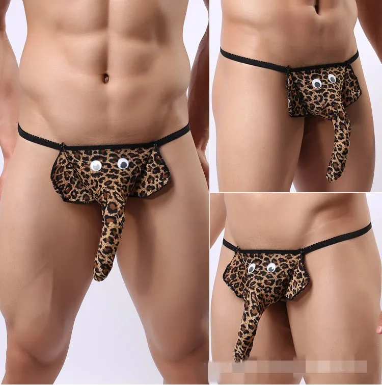 

elephant thong New Men's Panties Sexy Men Shorts Elastic Underwear
