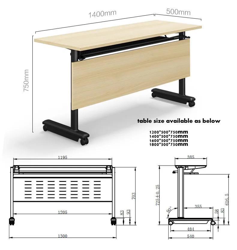 Cheap Black Metal Movable Folding Training Desk For Sale Buy