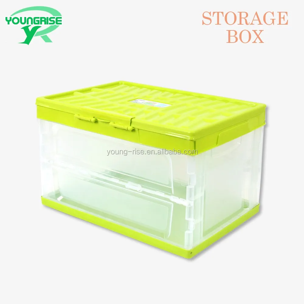 Super Quality Clear Plastic Foldable Storage Box Plastic Moving Boxes