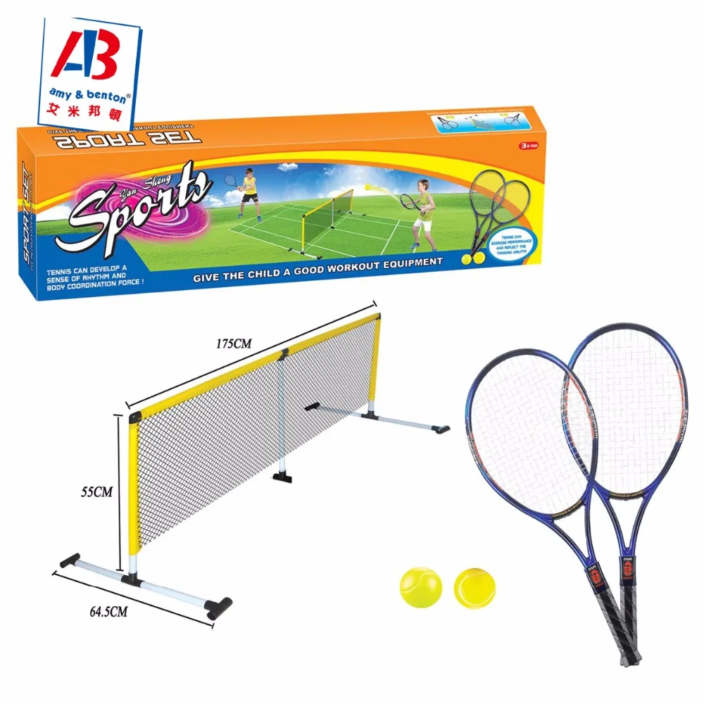 Kids Plastic Tennis Racket Toy Set with 