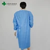 Xiantao Hubei China dust free workshop bulk produced blue nonwoven 4 tie on waist disposable scrub suits