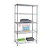 RD 5 layers adjustable wire shelf with divider chrome accessories wire rack folding wire shelving