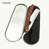 Matte Finish Black Barber Straight Edge Razor Shaving Shaver for Mens Scales