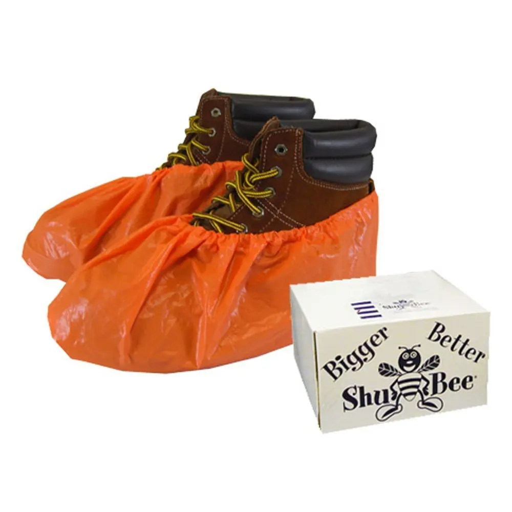orange shoe covers