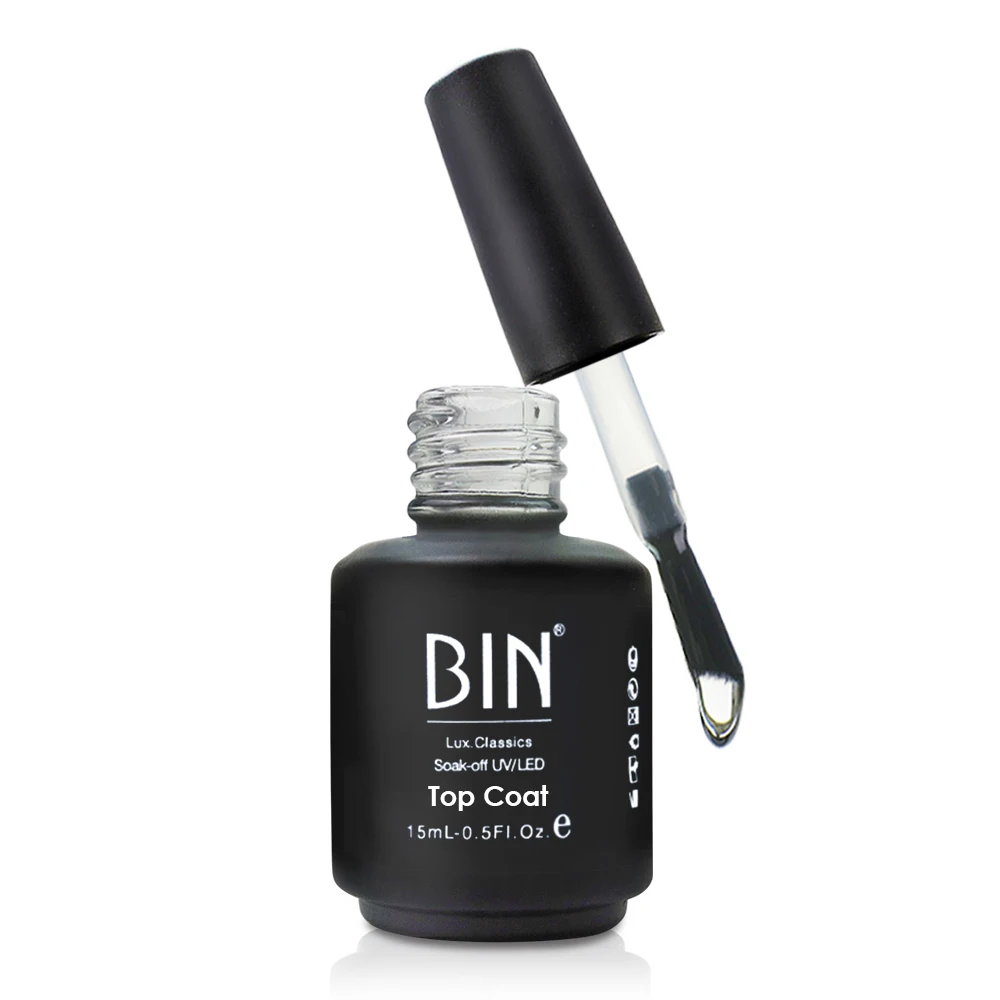 

BIN 15ml top coat nail gel non-wipe top coat UV gel nail polish