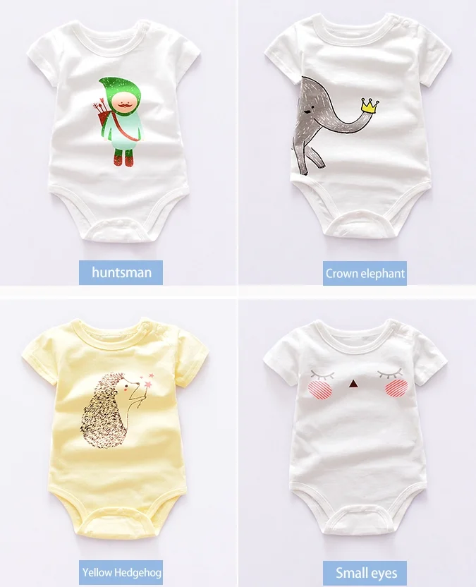 
100% Cotton Baby Clothes 1piece Newborn Bodysuit Baby Rompers Clothes 6 to 12 Months 