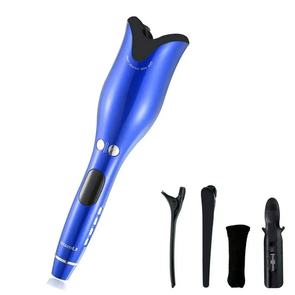 

Lcd Digital Titanium Automatic Air Magic Hair Curler Professional Fast Ceramic Wave Hair Stylingls Rotating Hair Curling Iron