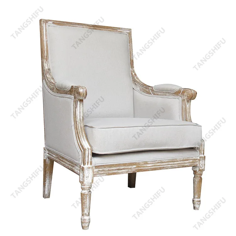 Luxury Design Classic Oak Wood Leg Linen Fabric Living Room Beige Armchair Sofa View Beige Armchair Sofa Tangshifu Product Details From Zhejiang Tangshifu Furniture Co Ltd On Alibaba Com