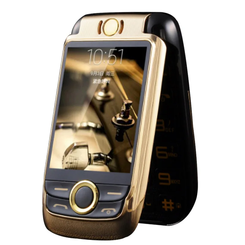 flip phone gsm double screen mobile phone large keyboard and large bettery senior cell  phones  for V998