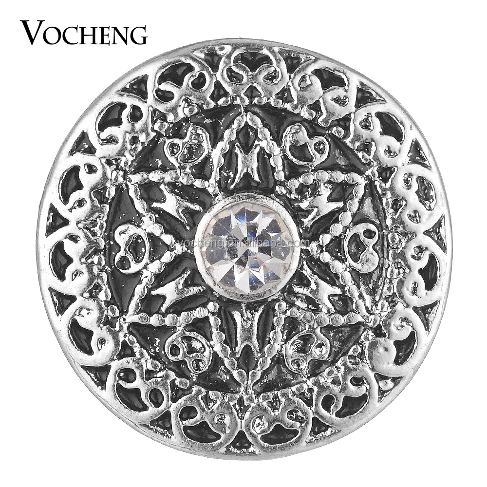 

20PCS/Lot Wholesale Vocheng Snap Charms Button Jewelry Wildflower 4 Colors 18mm Vintage Style Vn-1776*20