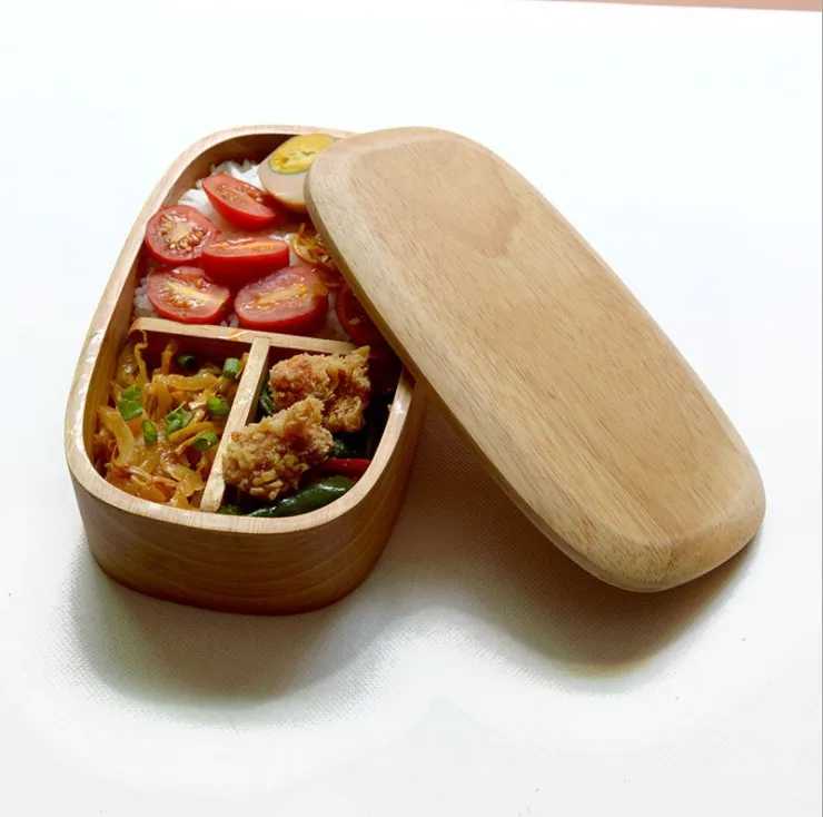 

Lunch Box Wood Bento Box For Kids Adults Japanese and Korean style Natural Wooden Handmade Bento Box Set