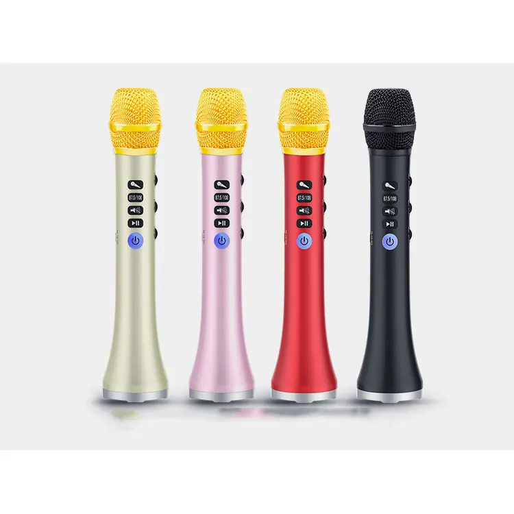 

L698 microphone update ver. L798, Professional DSP sound chipset Karaoke microphone 20Watts loud Speaker with FM