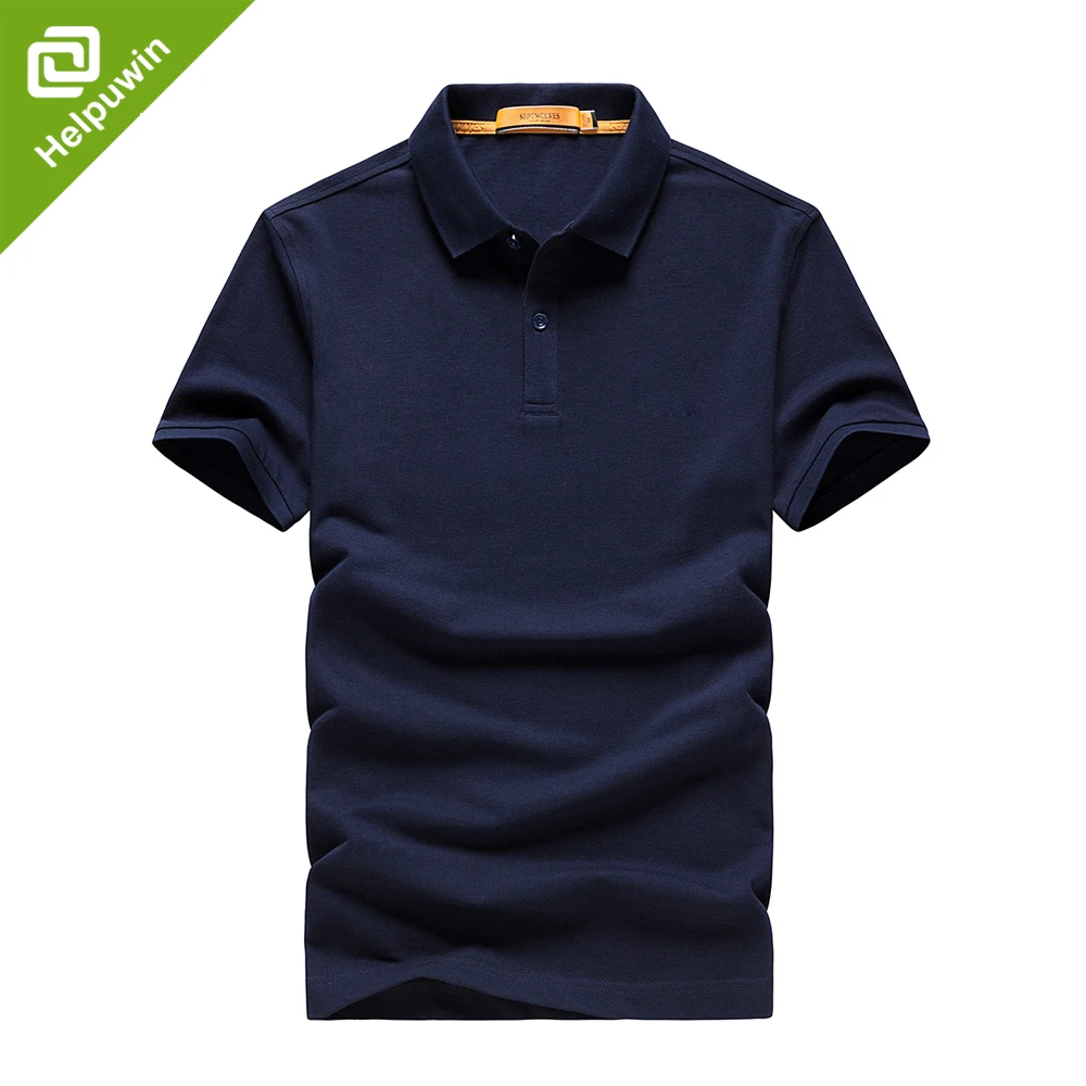 navy blue polo shirt