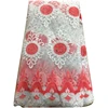 Guang zhou factory direct sale embroidery lace fabric white wedding lace thousand stone sequin lace