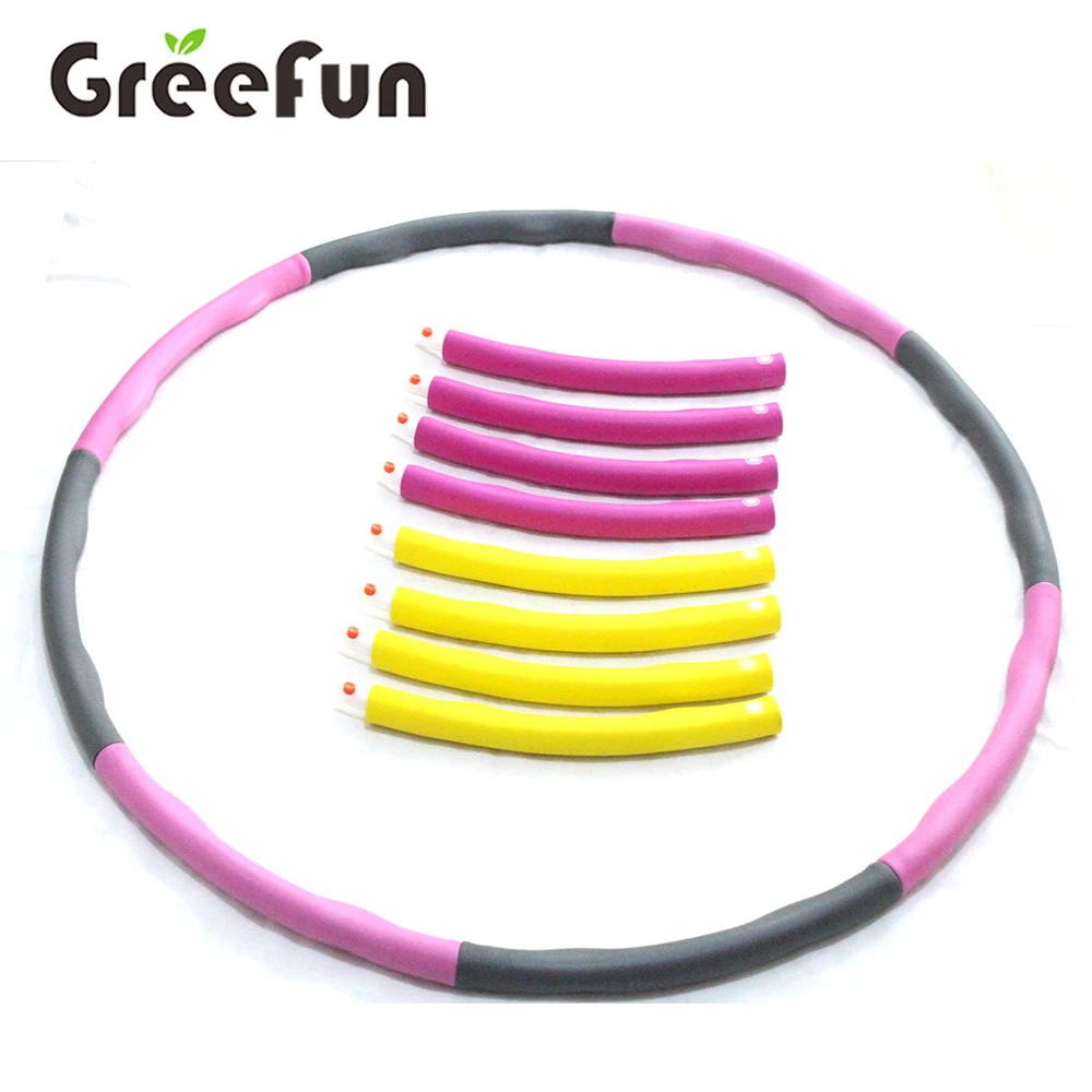 Adult Profesional Hula Hoops Tubing For Kids Adjustable Design with 6 7 8 Detachable Sections, for Dancing Hot Fitness Workouts