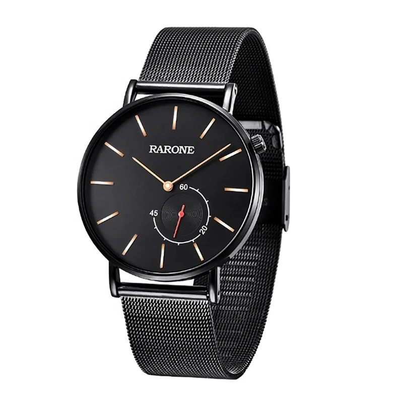 

Hot sell luxury fashion mesh band quartz wrist man watch, N/a