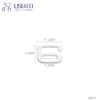 Customized strap adjuster metal bra strap holder clip for underwear accessories