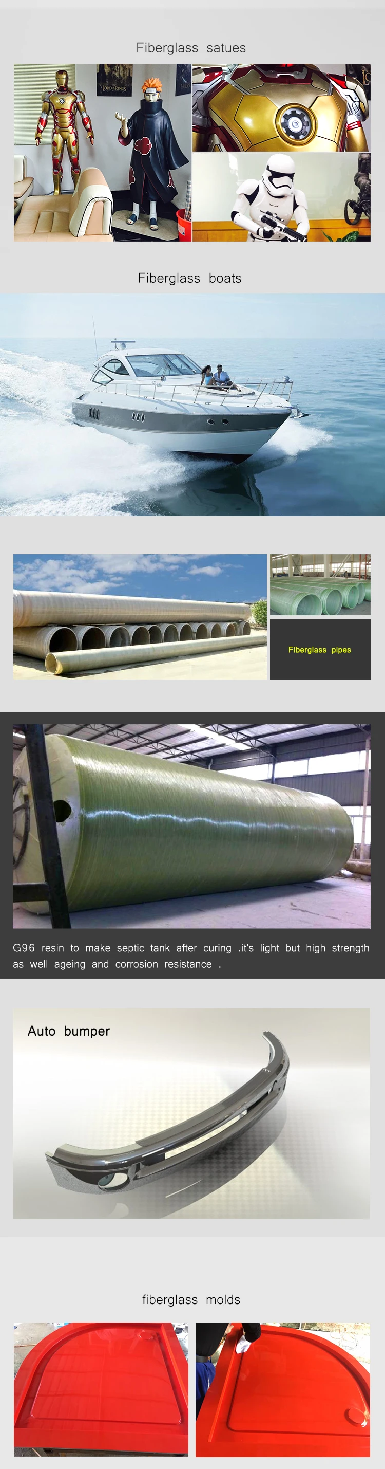 GP resin general purpose polyester resin for fiberglass tanks pipes boats auto parts molds FRP