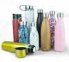 Stainless Steel insulated Sports Water Bottles Vacuum Flask Bottles Marble lines 24 Hours Cold & 12 Hot BPA Free