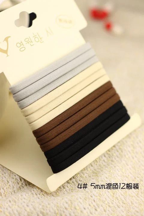 Fashion kids thin elastic hair ties
