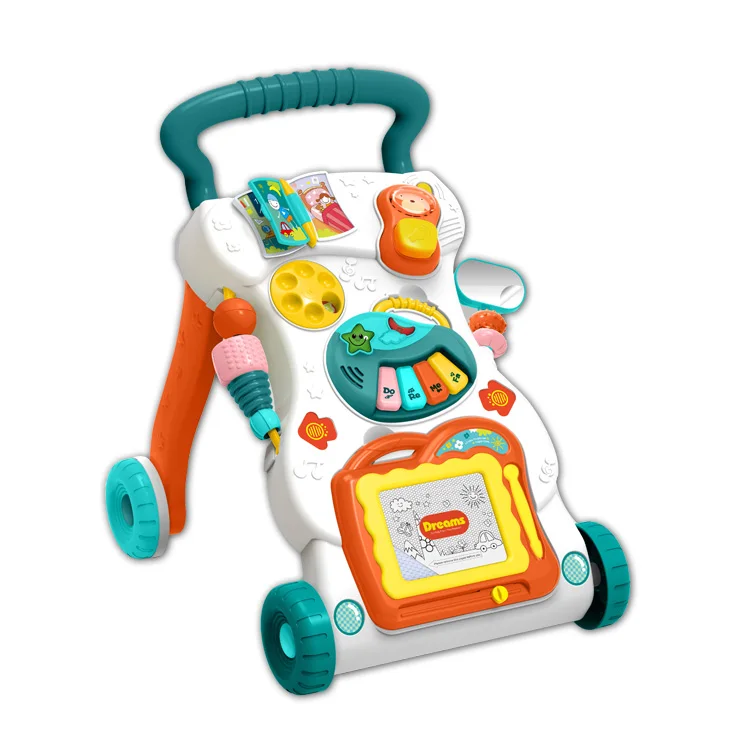 

Customized baby activity walker with music toys learn to walk