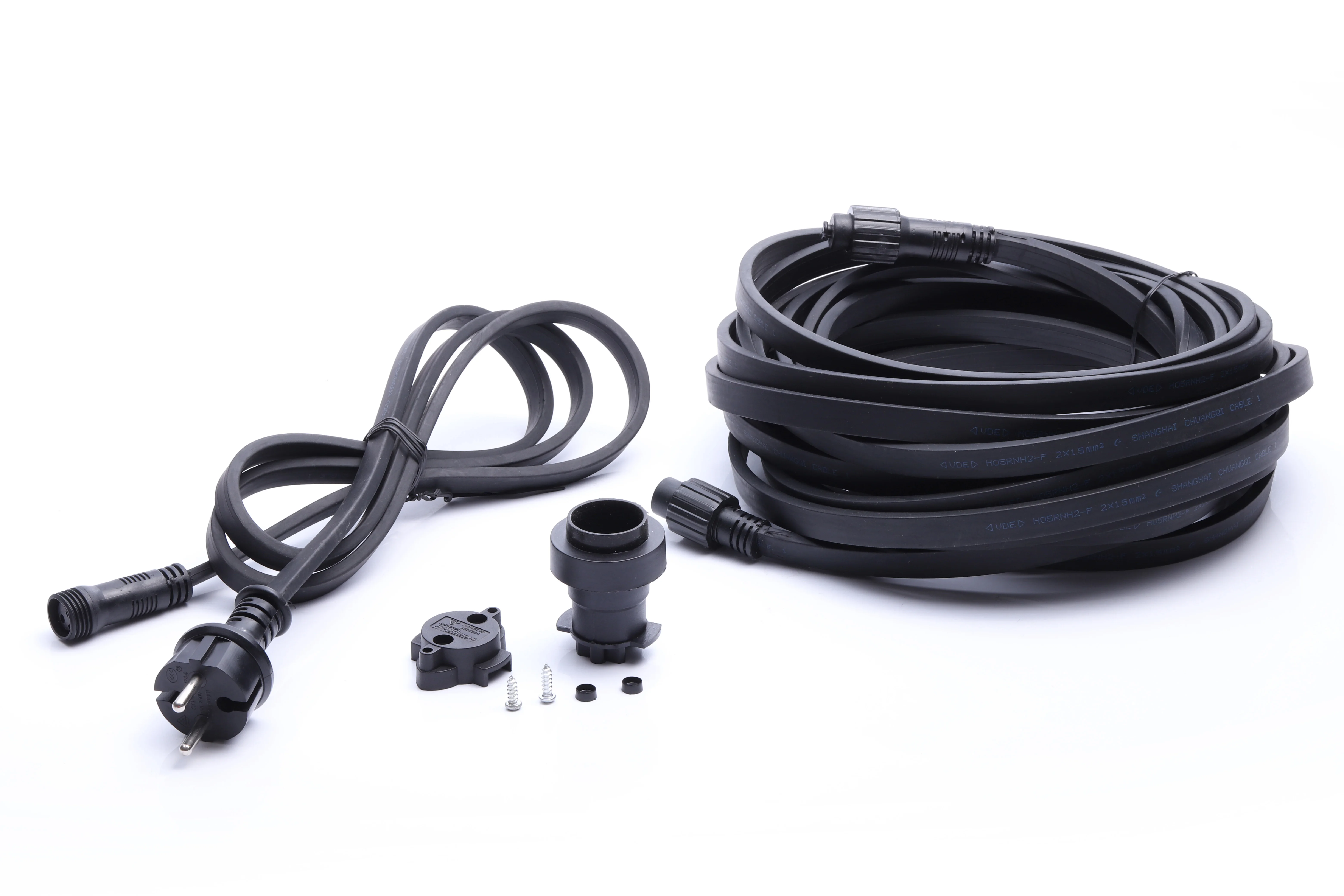 Raw material black cable waterproof socket festoon e27 sockets