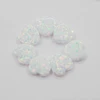 White heart-shaped necklace bracelet semi-finished products can be customized Opal bracelet
