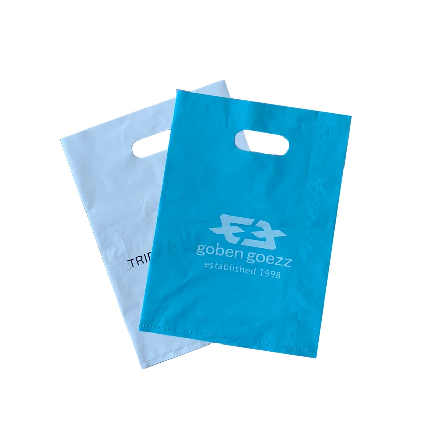 

Company Brand Logo Printed Biodegradable Custom Shopping Plastic Carry Bags, Customized color