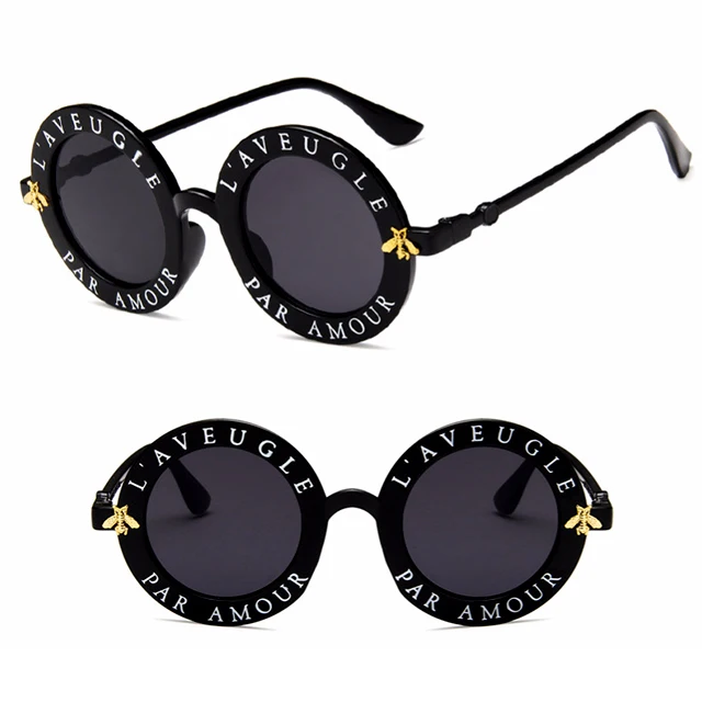 

DLL15981 Vintage H Pop Retro Round Fashion Sunglasses