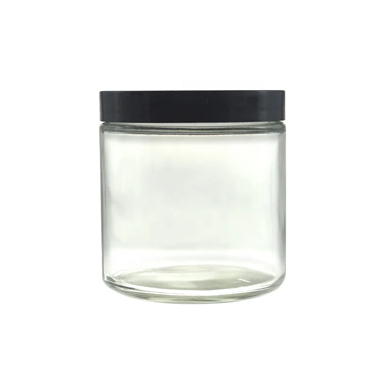 Wholesale Clear Glass Wide Mouth 500ml 16 Oz Airtight Glass Jar With ...