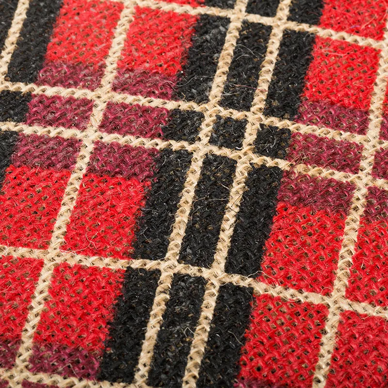 Striped Printed 100 Hemp Fabric Hemp Jute Decoration