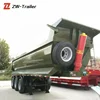 Best Quality 3 axles 80ton end dump tipper semi trailer for sale