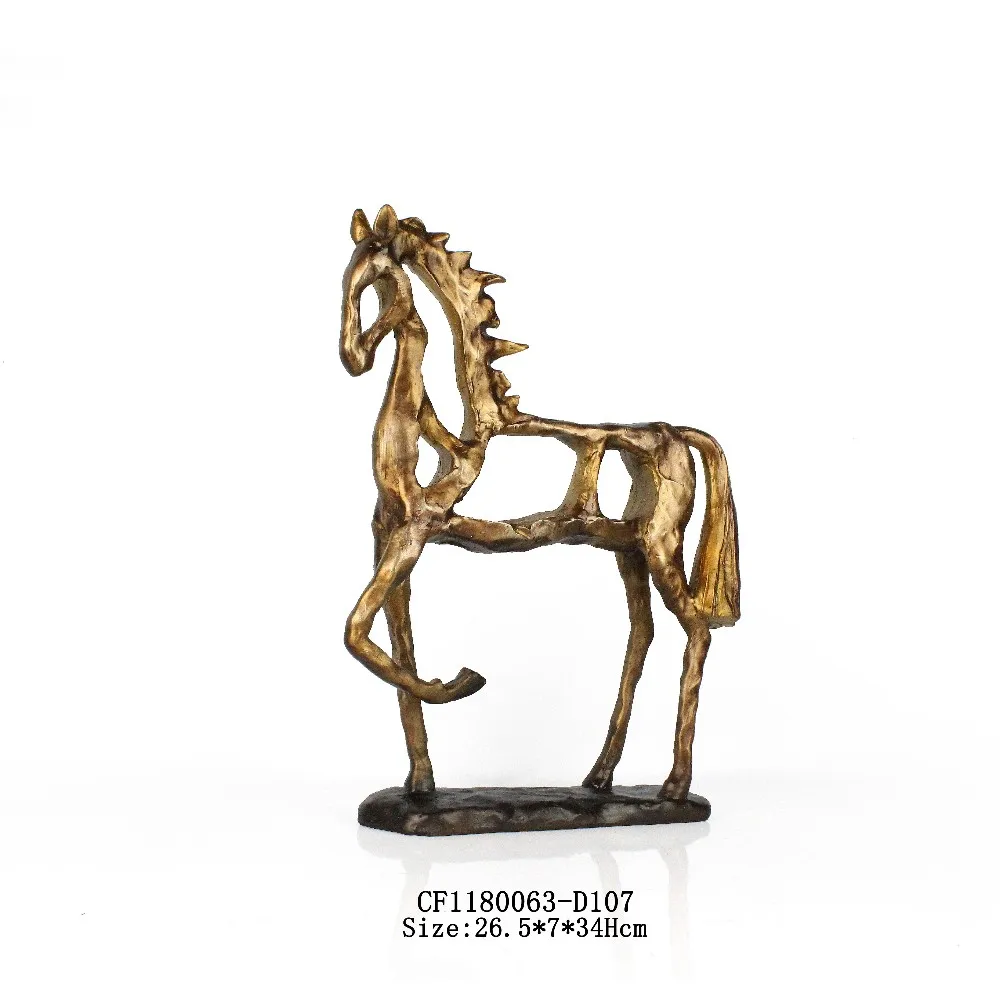 Abstract Hollow Horse Figurines Resin Animal Sculpture Home Decor supplier