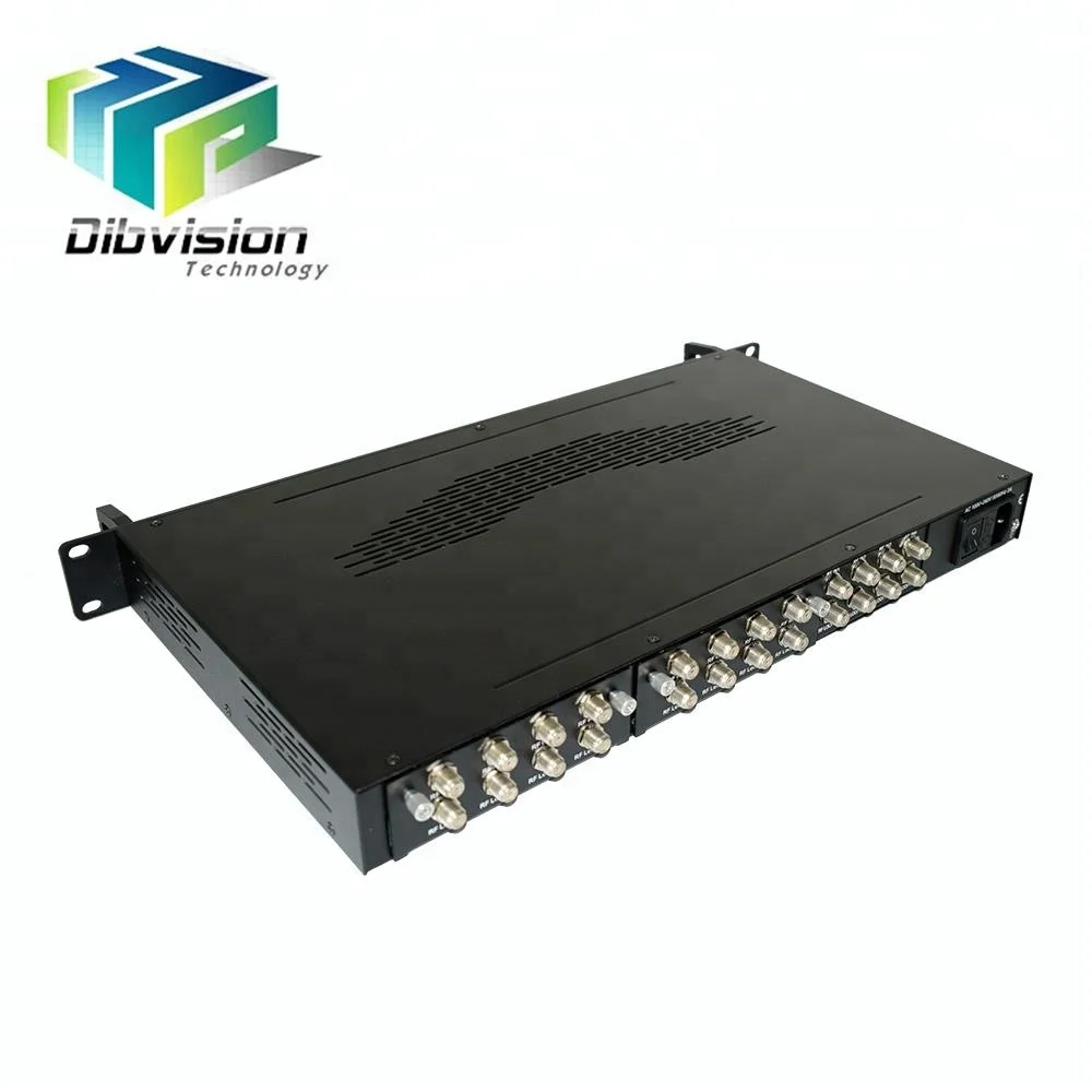 

CATV System Hotel Satellite TV 8 tuners DVB S/S2 to DVB-T Converter RF Demodulator with 4 CI Slots Decryption