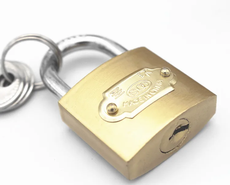 
Factory wholesale fine polishing big small thin type best safty cheap price imitate brass padlock 