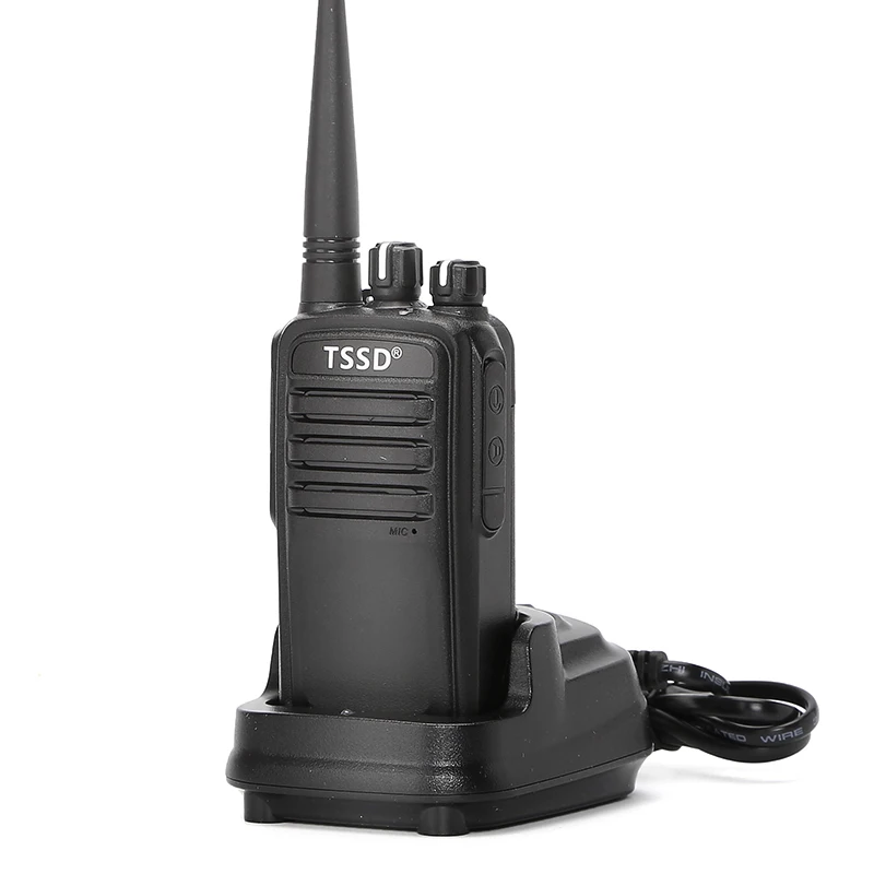 

TSSD TS-D6000R vhf uhf DMR digital mobile radio walkie talkie, Black