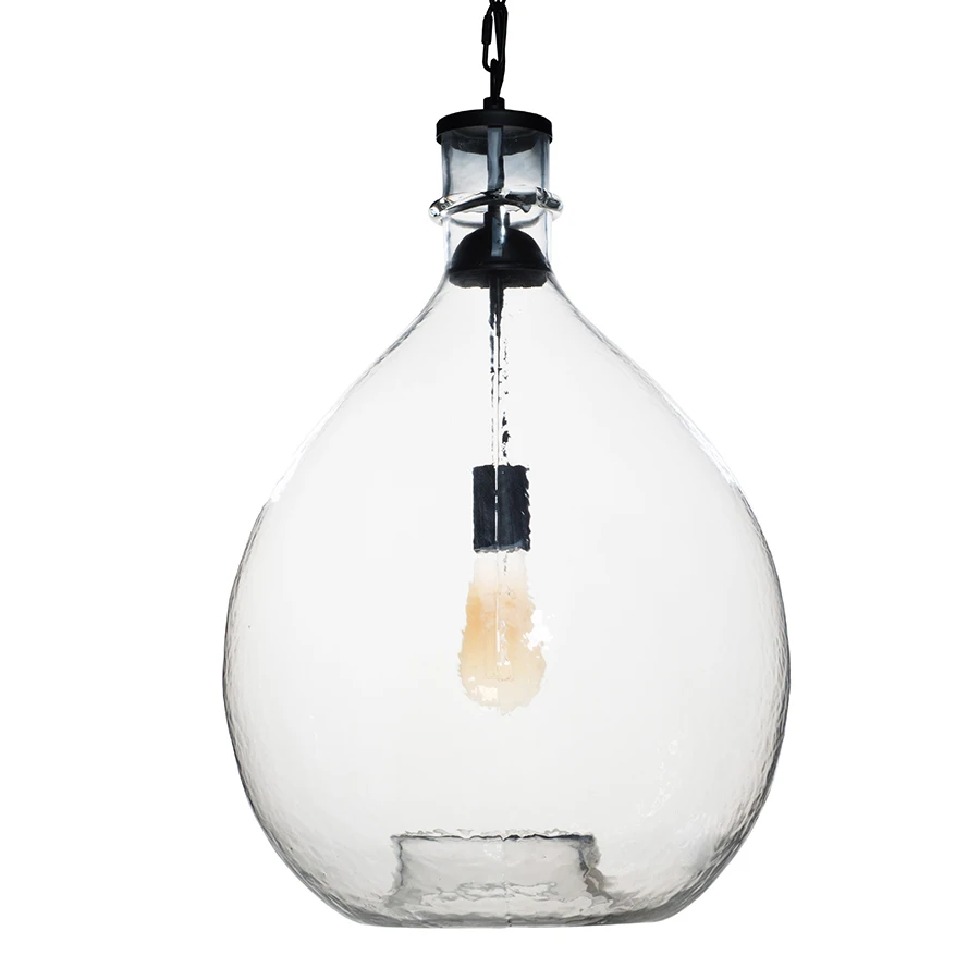 large bulb shaped glass pendant lamp hanging light circle pendant light for dining room