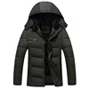 men's winter waterproof windproof padded parka jacket with fur lining