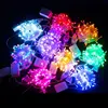 10M 100led new mobile control connectable warm white color black wire led string lights