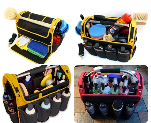 Logo Printed Strong 600d High Capacity Car Detailing Polisher Tool Logo Printed Strong 600d High Capacity Car Detailing Polisher Tool Bag