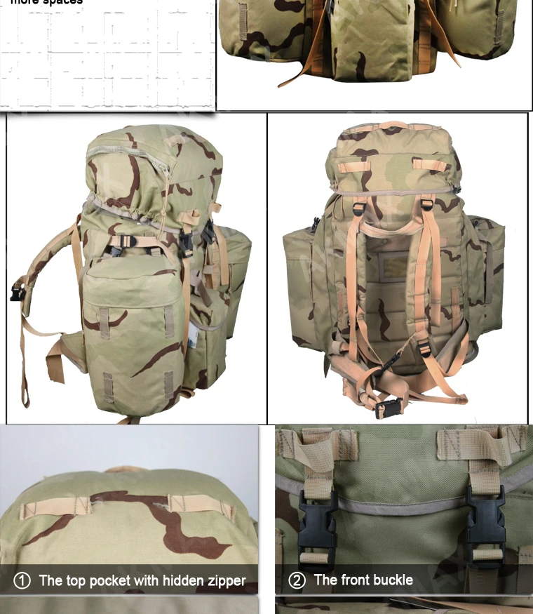 90 bing Plce Military Issue Camouflage Backpack Army Tactical