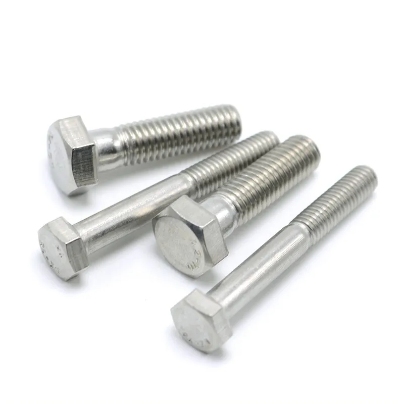 Stainless Steel Bolt Stainless Bolts And Nuts DIN933 SS304 A2-70 M6 M8 M10 M12 M16 Stainless Steel Hex Bolt and Nut